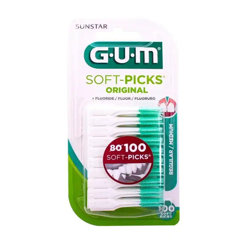 GUM Soft-Picks Regular / Medium Toothpicks 100 pcs